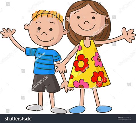 brother and sister cartoon